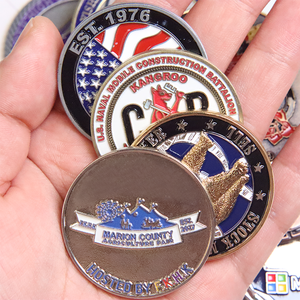 Metallmünzen-Fabrik Unterstützt Ihre Eigenen 3D-Herausforderungsmünzen Kostenloses Design Goldplattierte Zink-Metallmünzen für Sammlungen - Product Image 4