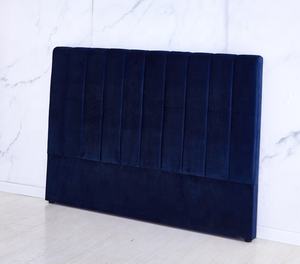 Di lusso confortevole design moderno otto o dieci barra verticale a forma di letto navy blu slitta tessuto testiera del letto - Product Image 3