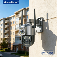 Caméra extérieure étanche DREAMKACHER AF-AB08 2,5 pouces avec double objectif, PTZ, 2MP, WIFI, carte mémoire Cloud, zoom optique 10x-20x
