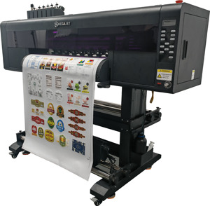 Máy in phun kỹ thuật số UV cuộn khổ lớn 90cm I1600, đầu in CMKY+Trắng+Varnish, tốc độ cao - Product Image 2