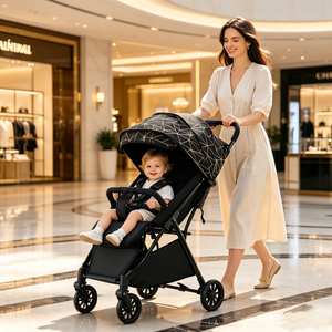 <span class=keywords><strong>Sombrilla</strong></span> Plegable Automática JXB Fashion para Cochecito de Bebé, con Gran Cesta de Almacenamiento - Product Image 1