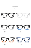 TYSD-LS028 Gafas Ópticas Cuadradas TR+CP Populares en Stock para Mujer, Monturas para Todo Tipo de Rostro con Inserto
