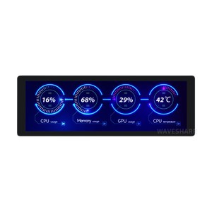 จอแสดงผล IPS ขนาด 7.9 นิ้ว, ความละเอียด 400x1280 พิกเซล, แผงกระจกนิรภัย, ฟังก์ชันสัมผัสเสริม (อุปกรณ์เสริม) - Product Image 1