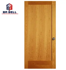 Bán Buôn Thiết Kế Đơn Giản Chất Lượng Cao Trượt Rắn Gỗ Barn Door Flat 1 Bảng Điều Chỉnh Gỗ Pháp Nội Thất Cửa