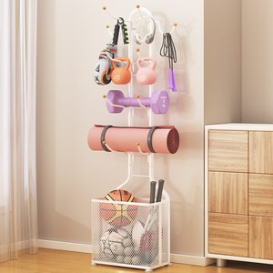 Estante de Almacenamiento de Baloncesto de Estilo Moderno al por Mayor, Estante de Almacenamiento Multifuncional para Equipos Deportivos, Estante de Almacenamiento para Tapetes de Yoga - Product Image 2