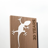 Panneau de porte personnalisé en bois JC-LM254, plaque décorative pour intérieur et extérieur