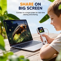 Mikroskop Genggam Anak Inskam 392 Mikroskop Digital 2MP Lensa Kamera 500X untuk Mainan Eksplorasi Alam