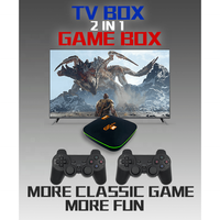 Nouveau produit plus de 10000 jeux emballage de logo personnalisé boîte de télévision multifonction 6K décodeur android Consoles de jeux vidéo bâton de jeu 4k