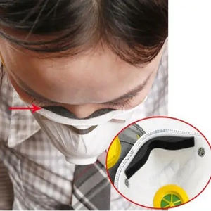 Produsen masker Respirator FFP2 disetujui CE masker wajah sekali pakai FFP2 dengan katup pernapasan aliran dingin ukuran reguler untuk dewasa - Product Image 2