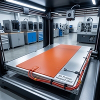 Élément chauffant en silicone personnalisé 12V 24V 110V 220V, plaque chauffante en silicone flexible pour impression 3D industrielle