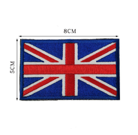 Prêt à expédier – Écusson brodé personnalisé en gros, drapeau national suisse, avec fixation velcro, pour décorer sacs à dos et vêtements