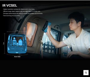 SHINNING 3D EINSTAR 2 Scanner 3D sans fil, capture couleur intégrale, prêt pour l'extérieur, USB/WiFi PLA, neuf, garantie 1 an - Product Image 3