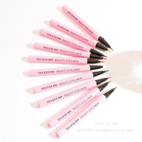 Eyeliner à Marque Privée, Emballage Personnalisé, Logo Personnalisé, Colle Rose, Paillettes Colorées, Produits de Maquillage Sans Huile à Marque Privée