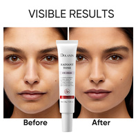 Crème pour les yeux à la caféine DOLANJN, vitamine C, élimination des cernes et des rides, 377 Niacinamide, rétinol, crème pour les yeux pour un teint éclatant