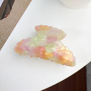 กิ๊บหนีบผมอะคริลิคสีลูกกวาดขนาดใหญ่ กิ๊บหนีบผมสำหรับอาบน้ำ - Product Image 5