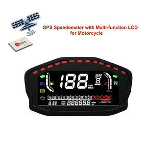LCD <span class=keywords><strong>Digital</strong></span> Odômetro Velocímetro Tacômetro Motocicleta Universal com Nenhum Mecânico <span class=keywords><strong>Sensor</strong></span> de Obter GPS Sinal De Satélite - Product Image 1