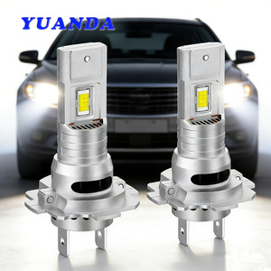 ไฟหน้า LED รุ่น Mini 130W 4500LM <span class=keywords><strong>H7</strong></span> สภาพใหม่ ไฟตัดหมอก LED สำหรับรถยนต์ สีขาว 6000K แรงดันไฟฟ้า 12V ป้องกันน้ำและฝุ่นระดับ IP68 วัสดุโลหะผสมสังกะสี - Product Image 1