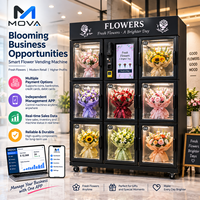 Distributeur automatique de fleurs Mova avec écran LCD, kiosque de vente de bouquets frais 24h/24, OEM, vente en gros pour centre commercial, hôtel, aéroport