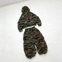 Ensemble survêtement homme en coton 100% avec sweat à capuche et pantalon de jogging imprimé camouflage de haute qualité, grande taille