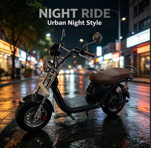 Scooter électrique tout-terrain à pneus larges pour adultes avec siège, mini-moto électrique, cyclomoteur, vente en gros - Product Image 4