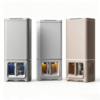 Poubelle intelligente pour la cuisine, 30L grande capacité, avec aspiration sous vide intégrée de 1,5L, capteur automatique, bac à déchets domestiques