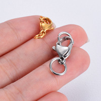 Collier Bracelet Fin Combinaison Connexion Fermoir Double Boucle Homard Fermoir Acier Inoxydable Bijoux Accessoire