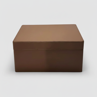 Boîte à couverture en simili cuir avec couvercle