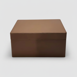 Boîte à couverture en simili cuir avec couvercle - Product Image 1