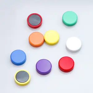 high-power 10mm 12mm 15mm 20mm 30mm 40mm NdFeB/ferrite whiteboard magnet color round magnetic button