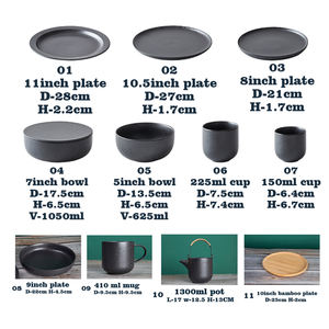 Saladier en céramique <span class=keywords><strong>Gratin</strong></span> Pâtisserie Chargeur Assiette Coupelle Vaisselle Théière Tasse Serveurs de Salade pour Restaurant pour Dessert Dîner - Product Image 2