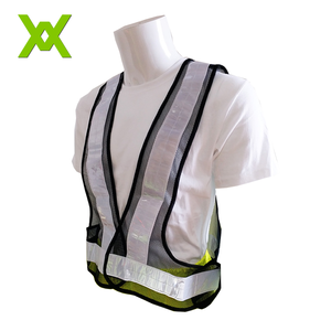CITICITYSecurity Vest Customisable PVC V Shape Roadway Traffic Warning <b>Jacket</b> Mesh <b>High</b> <b>Visibility</b> Reflective <b>Running</b> Vest - Product Image 5