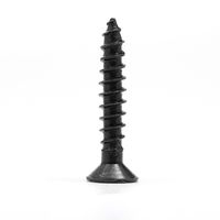 Vis à cloison sèche ZhiJia en acier inoxydable noir M2.5 x 4 mm, tête plate Torx ovale, anti-corrosion, pour meubles en bois, norme ISO métrique