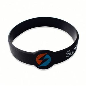 กำไลข้อมือยางแฟชั่นแบบกำหนดเอง โรงงานผลิต OEM รับทำโลโก้ตามสั่ง สายรัดข้อมือซิลิโคน - Product Image 5