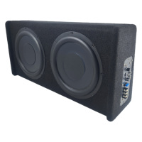 Caisson de basses audio pour voiture SVC de 10 pouces, haute puissance, 1000 W, impédance 4 ohms, double aimant, amplificateur, DC 12 V, en bois, SPL