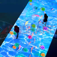 Al Aire Libre P3.9 3,9 Treadable piso pantalla escenario Led Panel piso Led azulejo interactivo Led pista de baile para juegos de niños