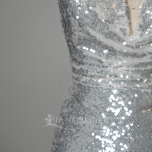 Robe de soirée élégante et formelle sans manches à dos ouvert et à sequins Sfy277 Jancember - Product Image 3