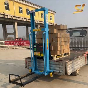 עצמי טעינת מלגזה נייד יד קטן ידני חצי חשמלי עצמי עומס הרמה - Product Image 2