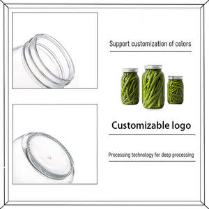 Bocaux en verre ronds Mason 750 ml 1000 ml 25 oz 32 oz vides pour caviar, cornichons, confiture, miel, <span class=keywords><strong>conserve</strong></span> alimentaire avec couvercle en métal - Product Image 6