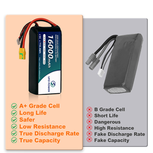 UFO POWER Drone Pili 12S 5C 44.4V 16000mAh 710.4Wh 300Wh/kg Yarı Katı Hal LiNiMnCoO2 500 Döngülü Drone'lar ve Robotlar için - Product Image 4