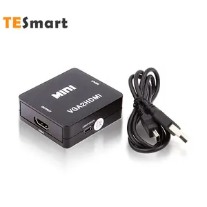 TESmart OEM ODM HDMI 적응 변환기 Famale 1080P 변환기 HDMI VGA 어댑터 오디오 케이블 컨버터