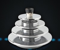 Plateau tournant en alliage d'aluminium - Support rotatif manuel pour la décoration de gâteaux à la crème, l'art en argile et la peinture