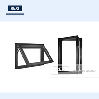 Ventanas Modernas de Aluminio con Rotura de Puente Térmico, Doble Acristalamiento, Bajo Consumo, 6063-T5, Impermeables, para Exterior, Dormitorio, con Certificación Energy Star