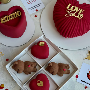 Décoration de gâteau et ornement de table de dessert en acrylique style Ins, motif cœur 'Je t'aime' pour le <span class=keywords><strong>Festival</strong></span> Qixi et la Saint-Valentin - Product Image 2