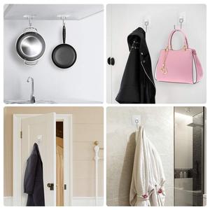 Crochet mural auto-adhésif transparent et écologique pour cuisine, salle de bain, armoire - Support pour tasses et organisateur de vêtements - Product Image 4