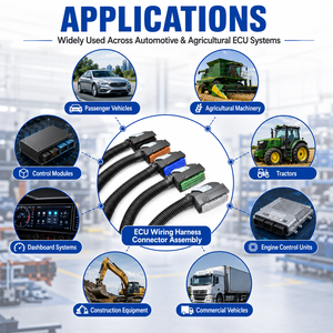 Harnais de câblage ECU personnalisé pour l'automobile, les machines agricoles, les équipements lourds, assemblage de câbles OEM ODM - Product Image 2