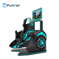 Máquina de Zona de Juegos, Simulador de Movimiento de Realidad Virtual, Silla Giratoria de 360 Grados, Simulador de Montaña Rusa VR 360