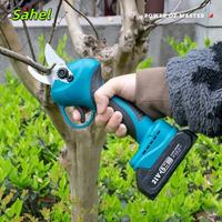 Podadora de Árboles Frutales Inalámbrica de 21V, Tijeras de Podar Eléctricas Inalámbricas, Podadora de Ramas Gruesas, Tijeras de Podar Portátiles para Jardín
