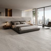 Nouvelle conception 2026 – Carrelage en porcelaine effet marbre mat doux 600x1200mm, antidérapant R10, étanche, pour sols intérieurs de villas