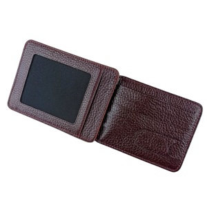 Porte-cartes 100 cuir véritable, avec Clip de ceinture - Product Image 3