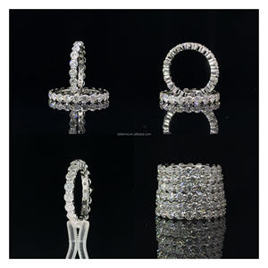 Женское кольцо с бриллиантами, 18 карат, 14 карат, 3 мм, 925 - Product Image 3